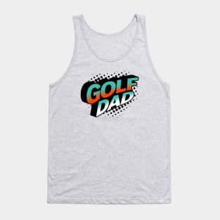 Golf Dad Hero Retro Style Tank Top